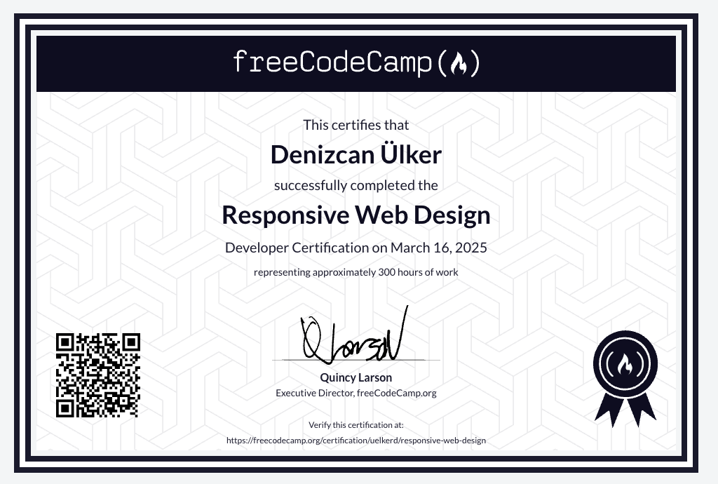 Responsive Web Design Certification